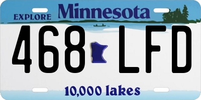 MN license plate 468LFD
