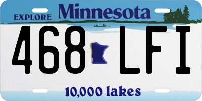 MN license plate 468LFI