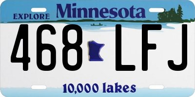 MN license plate 468LFJ