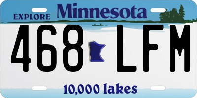 MN license plate 468LFM