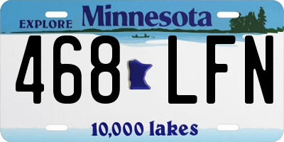 MN license plate 468LFN