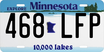 MN license plate 468LFP