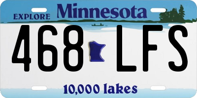 MN license plate 468LFS
