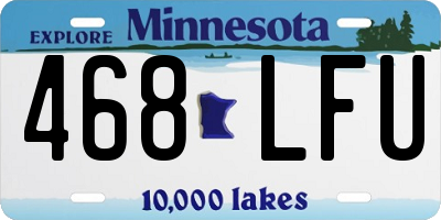 MN license plate 468LFU