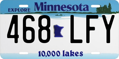 MN license plate 468LFY