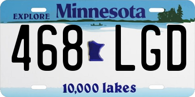 MN license plate 468LGD