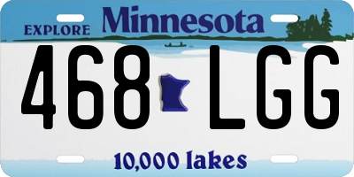MN license plate 468LGG