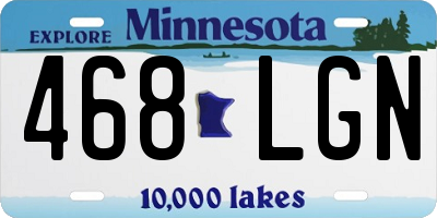 MN license plate 468LGN