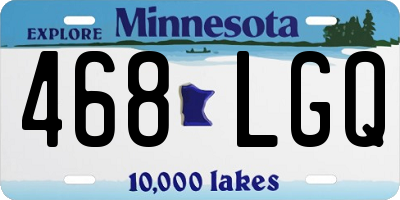 MN license plate 468LGQ