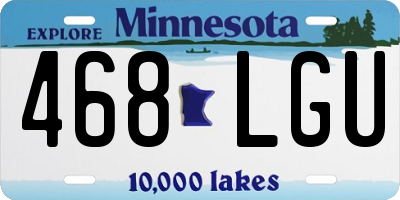 MN license plate 468LGU