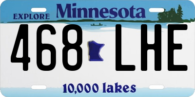 MN license plate 468LHE