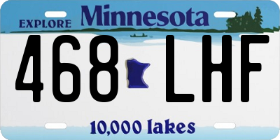 MN license plate 468LHF