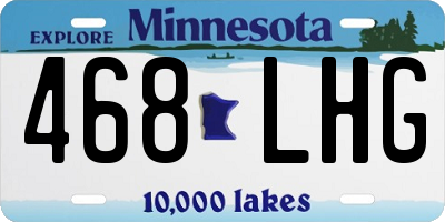 MN license plate 468LHG