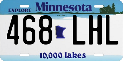 MN license plate 468LHL