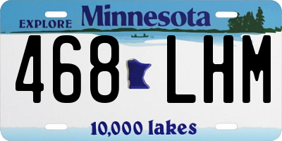 MN license plate 468LHM