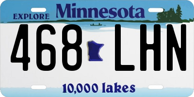 MN license plate 468LHN