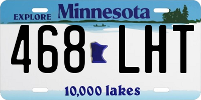 MN license plate 468LHT