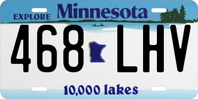 MN license plate 468LHV