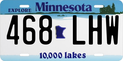 MN license plate 468LHW