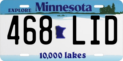 MN license plate 468LID