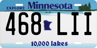 MN license plate 468LII