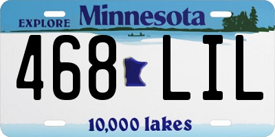 MN license plate 468LIL