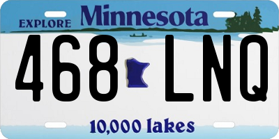 MN license plate 468LNQ
