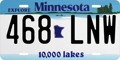 MN license plate 468LNW
