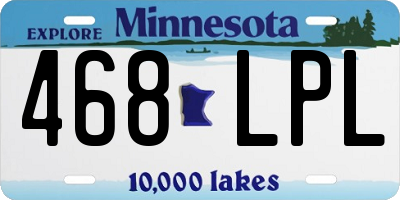 MN license plate 468LPL