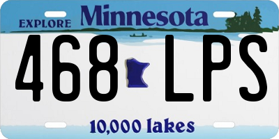 MN license plate 468LPS