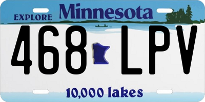 MN license plate 468LPV