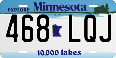 MN license plate 468LQJ