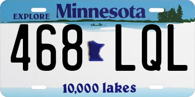 MN license plate 468LQL