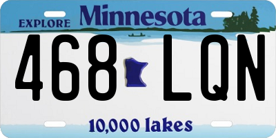 MN license plate 468LQN