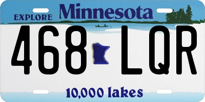 MN license plate 468LQR