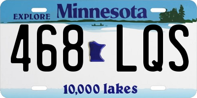 MN license plate 468LQS