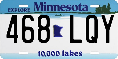 MN license plate 468LQY