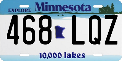 MN license plate 468LQZ