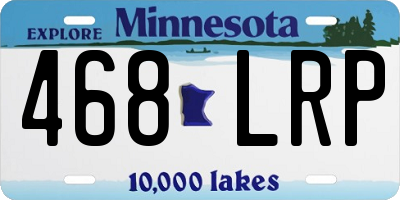 MN license plate 468LRP