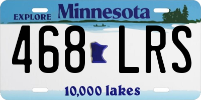 MN license plate 468LRS