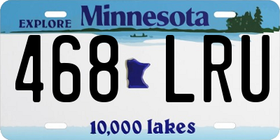 MN license plate 468LRU