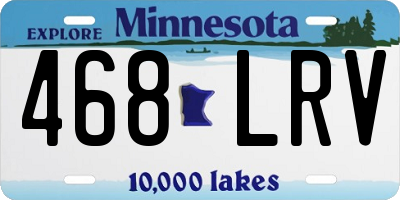 MN license plate 468LRV