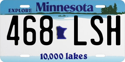 MN license plate 468LSH