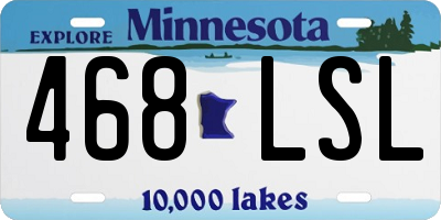 MN license plate 468LSL