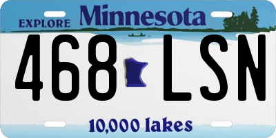 MN license plate 468LSN