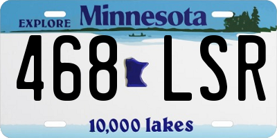 MN license plate 468LSR