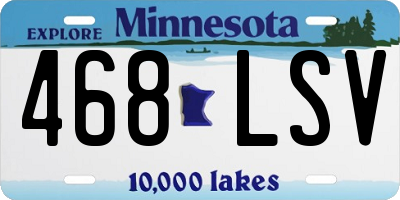 MN license plate 468LSV