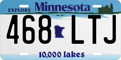 MN license plate 468LTJ