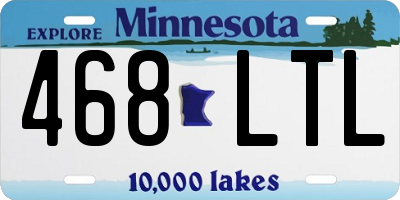 MN license plate 468LTL