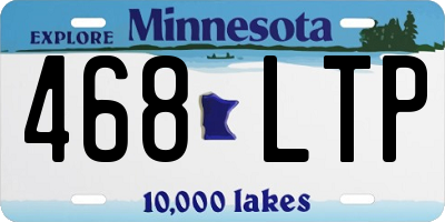 MN license plate 468LTP
